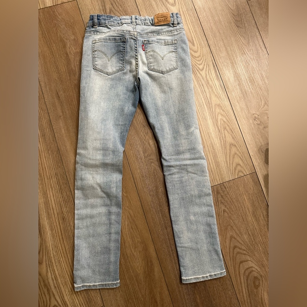 Levi’s 711 skinny jeans adjustable waist kids size 8 regular